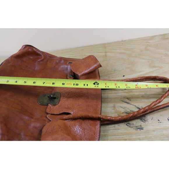 Patricia Nash Bag Brown Leather Rodano Satchel Large Shoulder Bag - Picture 14 of 16